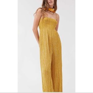 Urban Outfitters Out From Under Running Jumpsuit in Yellow - SIZE SMALL